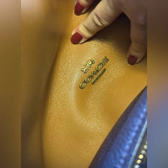 Coach Two-Tone Tan and Brown Shoulder Bag - Picture 9 of 11